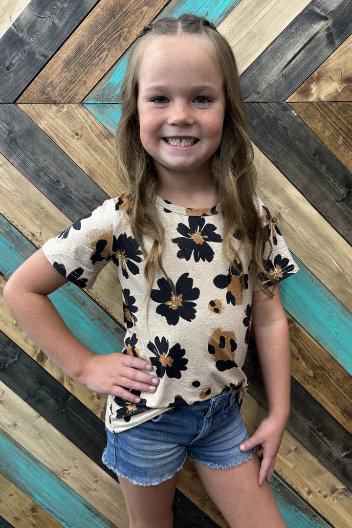 KIDS Sterling Kreek Desert Leopard Top