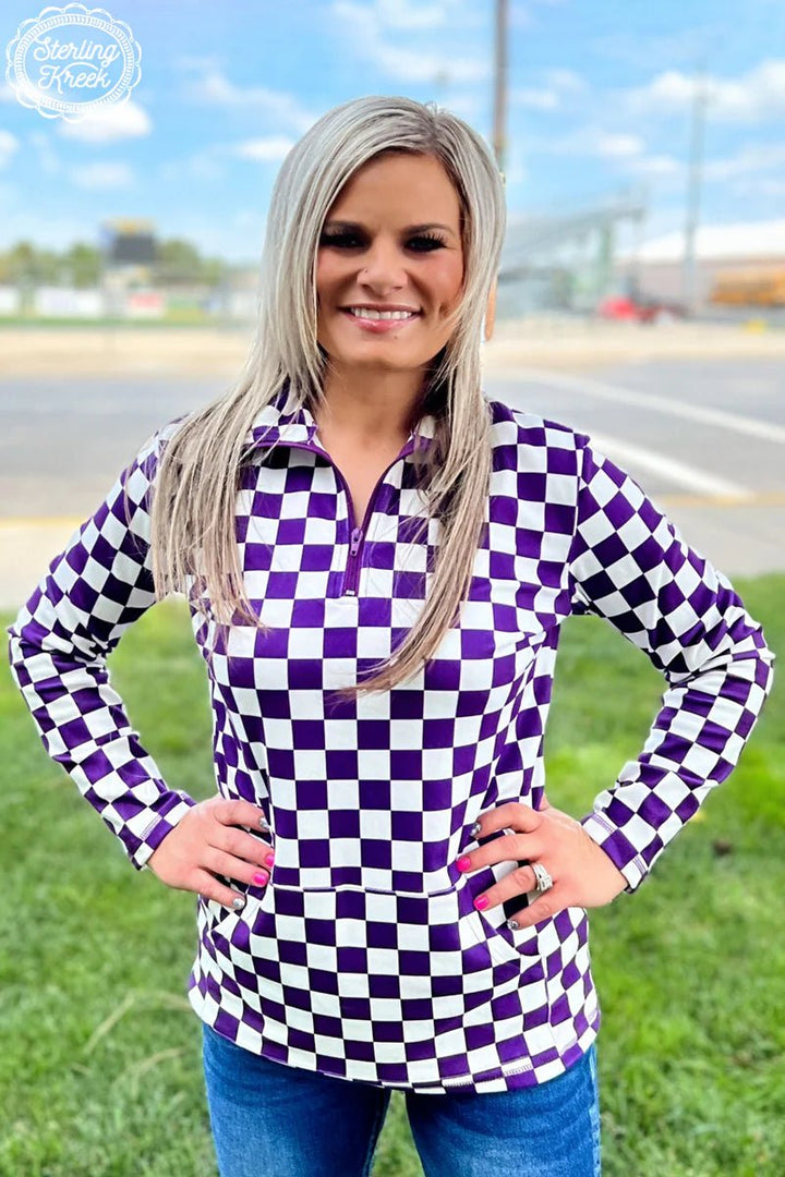 Sterling Kreek Purple Pep Rally Pullover | gussieduponline