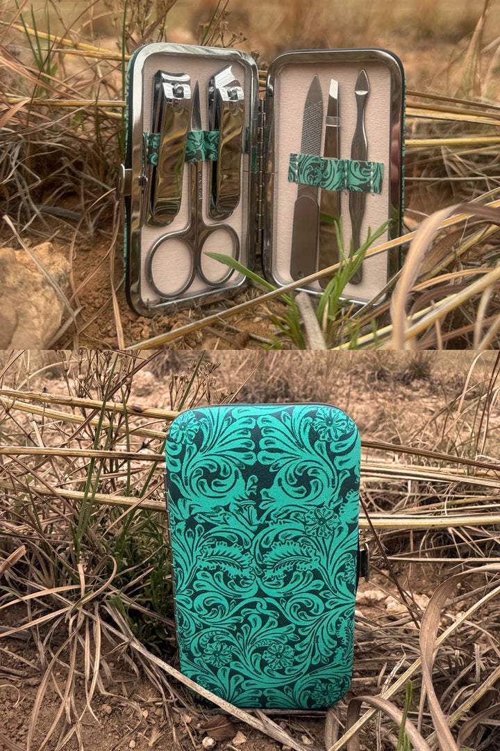 SK Tooled In Turquoise Manicure Set