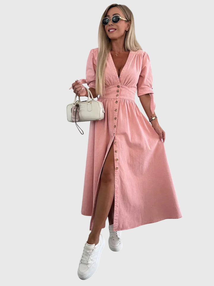 Sophia | Elegant Denim Dress