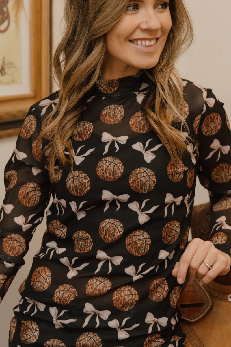 Sterling Kreek Game Day Glam Mesh Top