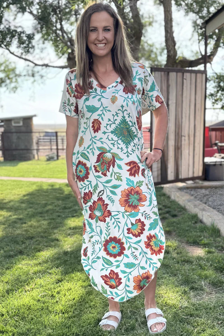 Sterling Kreek Golden Prairie Maxi Dress