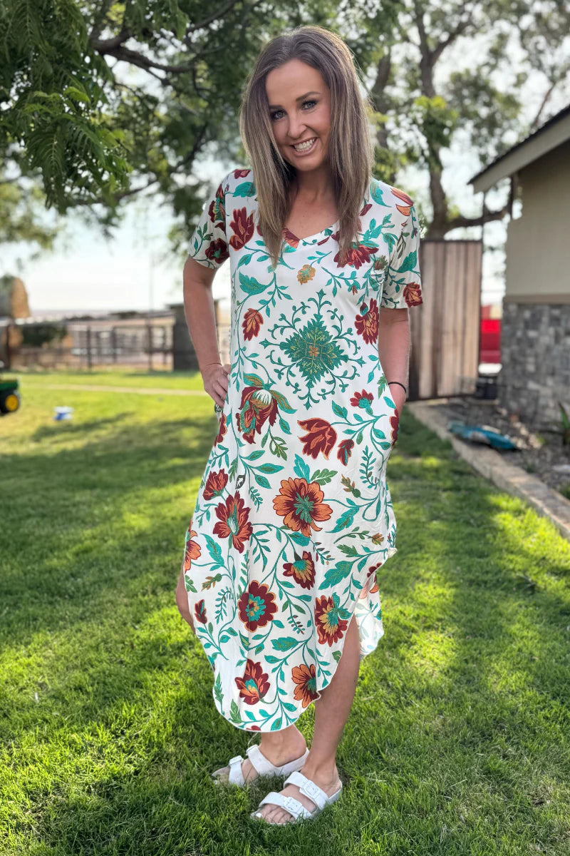 Sterling Kreek Golden Prairie Maxi Dress