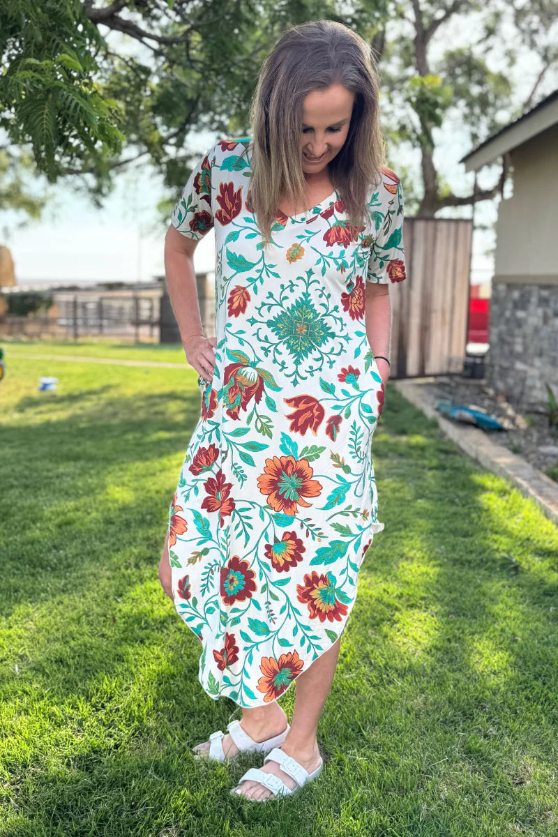 Sterling Kreek Golden Prairie Maxi Dress