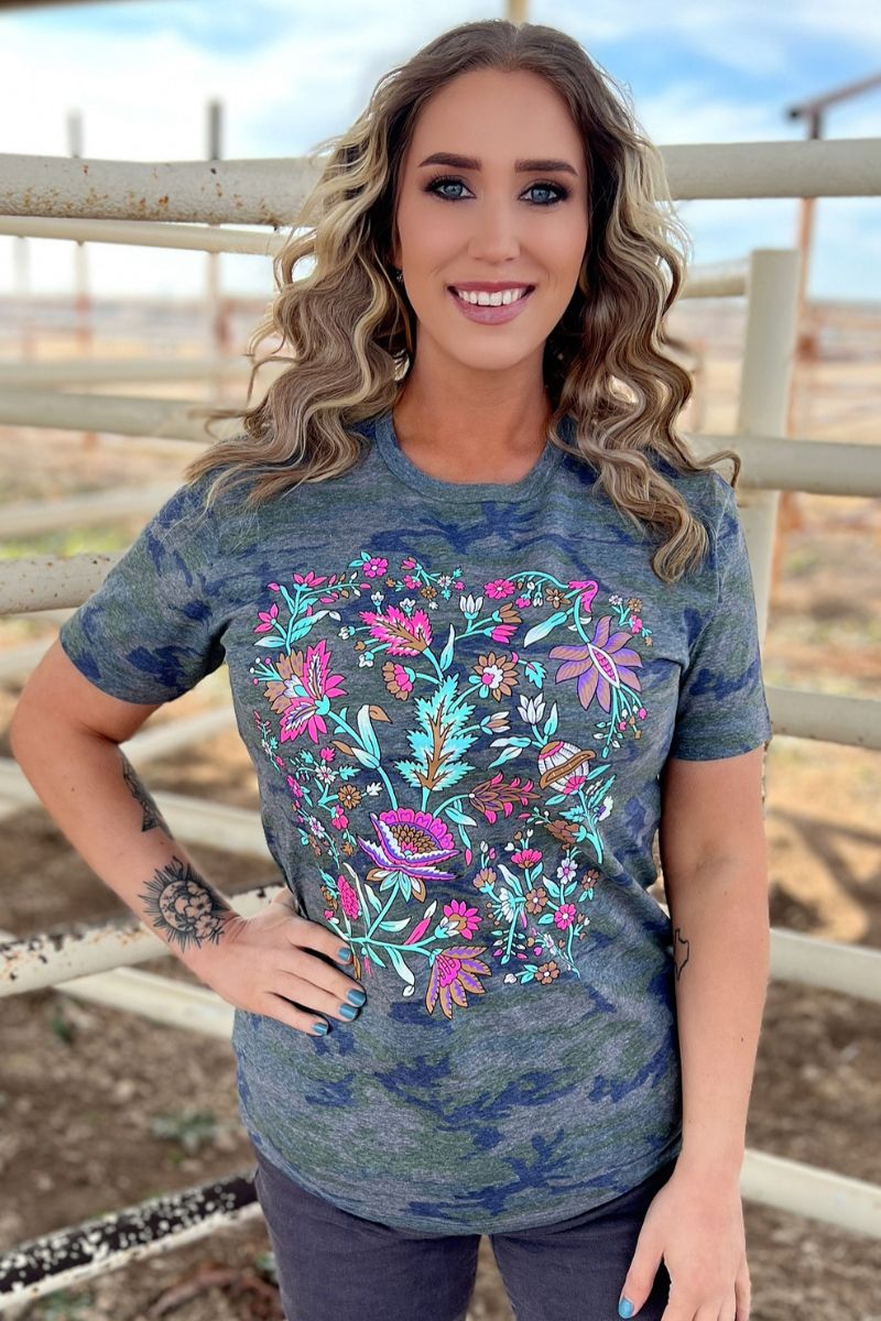 Sterling Kreek Hidden In The Flowers Tee