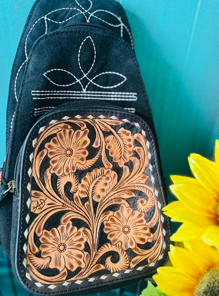 Darling Western Boot Stitch Backpack | gussieduponline