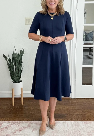 Evelyn Quinn | Retro A-Line Summer Dress