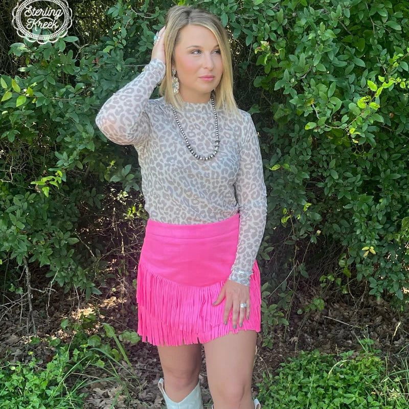 Plus Snow Leopard Top | gussieduponline