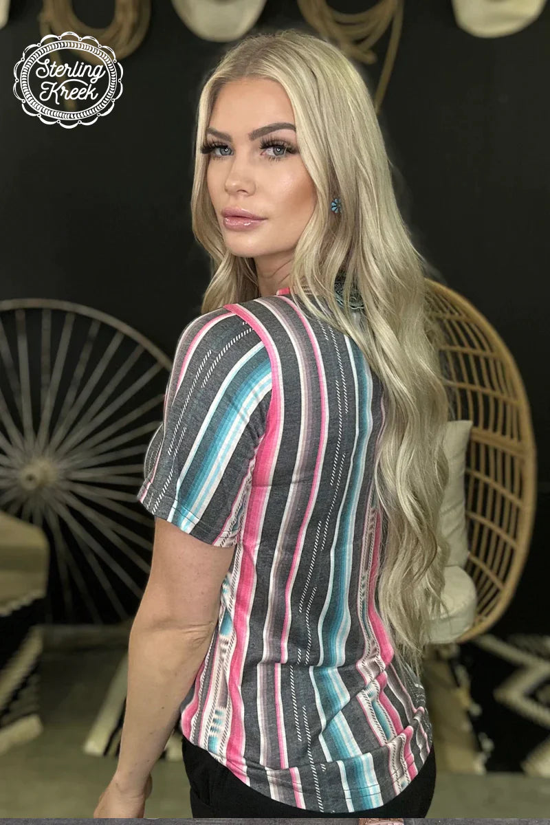 Plus Serape City Heart Top | gussieduponline