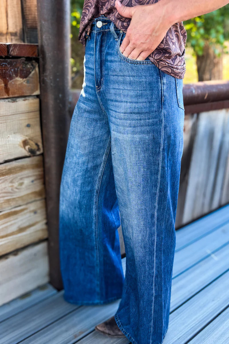 SK Wide Leg Denim Jeans