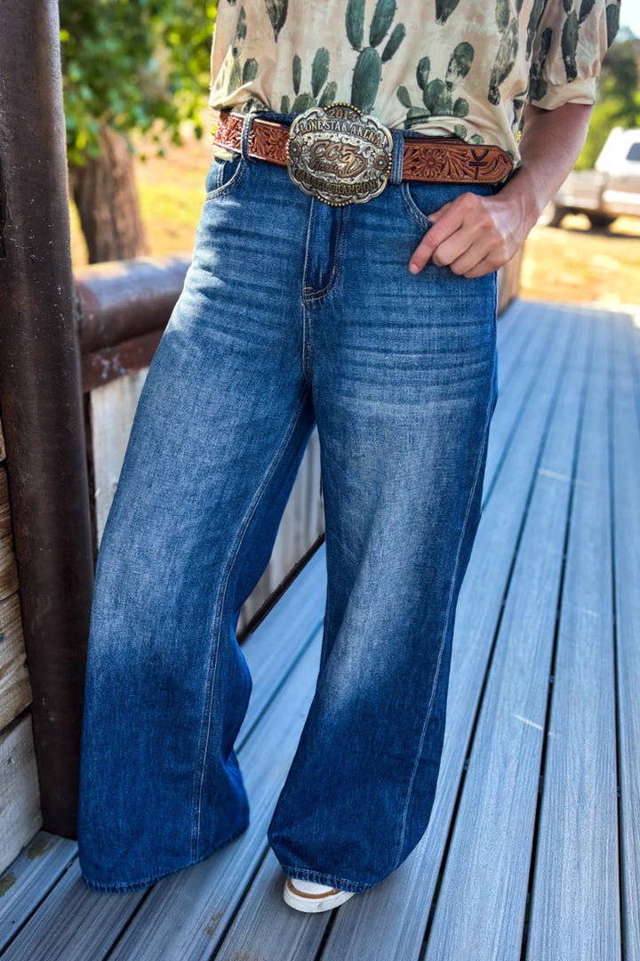 SK Wide Leg Denim Jeans