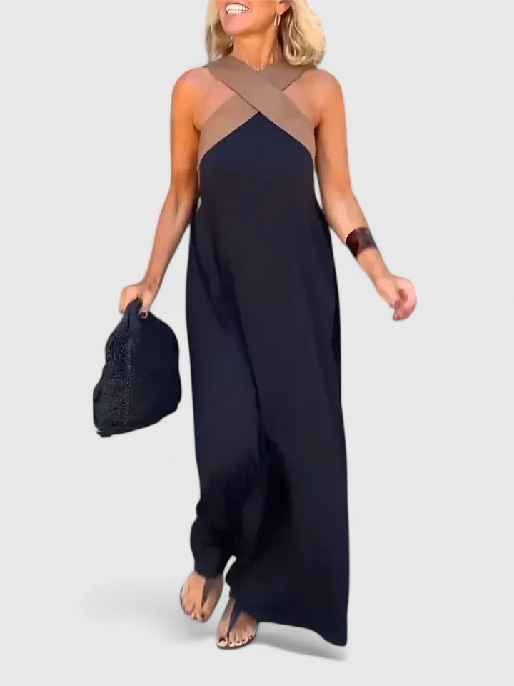 Evangeline| Elegant Crossback Dress