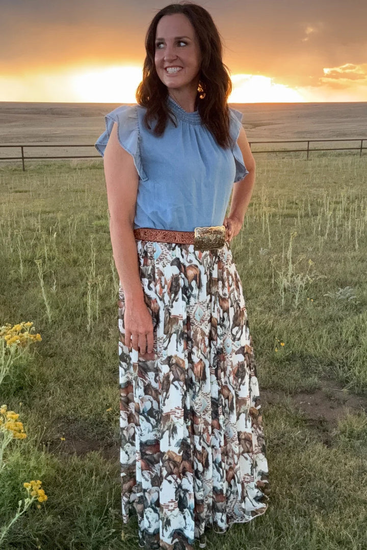 Sterling Kreek Open Range Maxi Skirt
