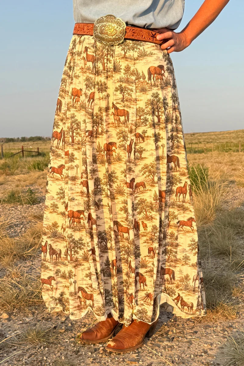 Rustic Roamer Maxi Skirt