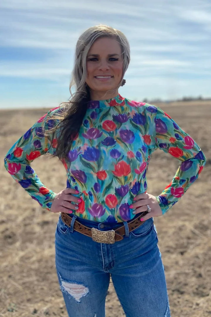 Sterling Kreek Tulip Trail Mesh Top