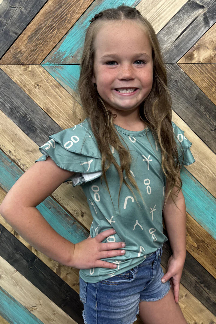 KIDS Sterling Kreek Branded Lucky Top
