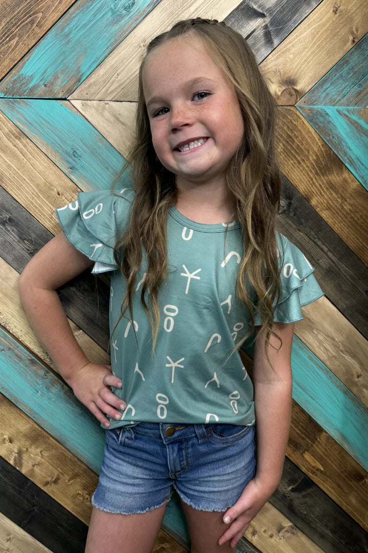 KIDS Sterling Kreek Branded Lucky Top