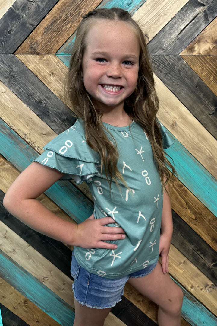 KIDS Sterling Kreek Branded Lucky Top