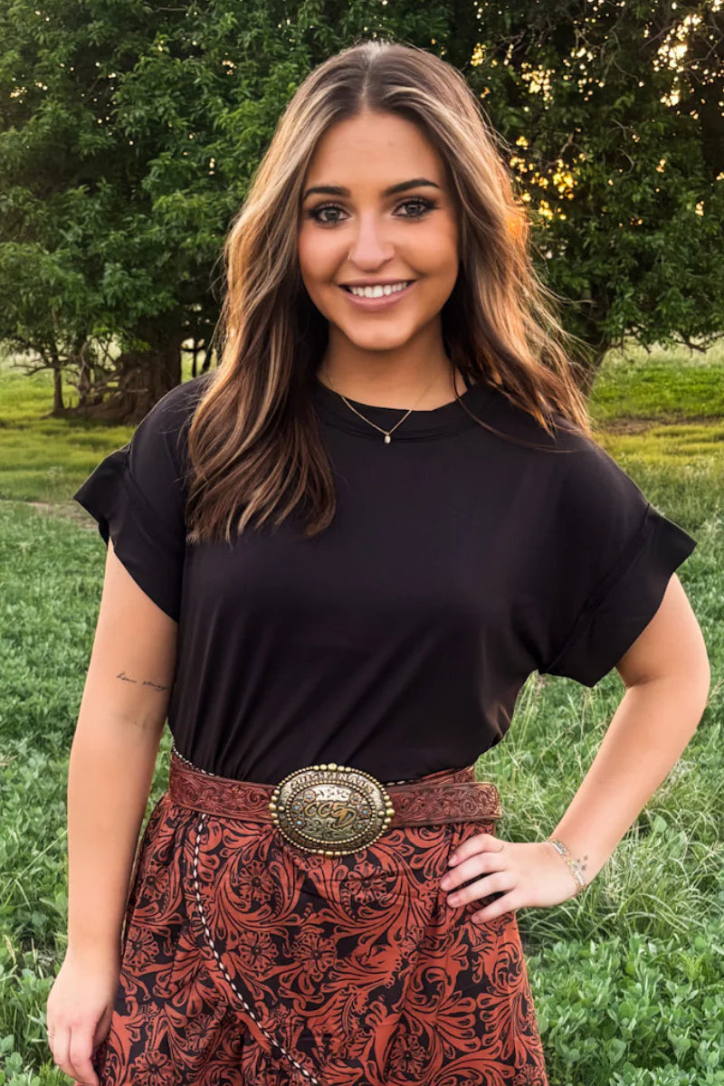 Sterling Kreek Black Staple Top