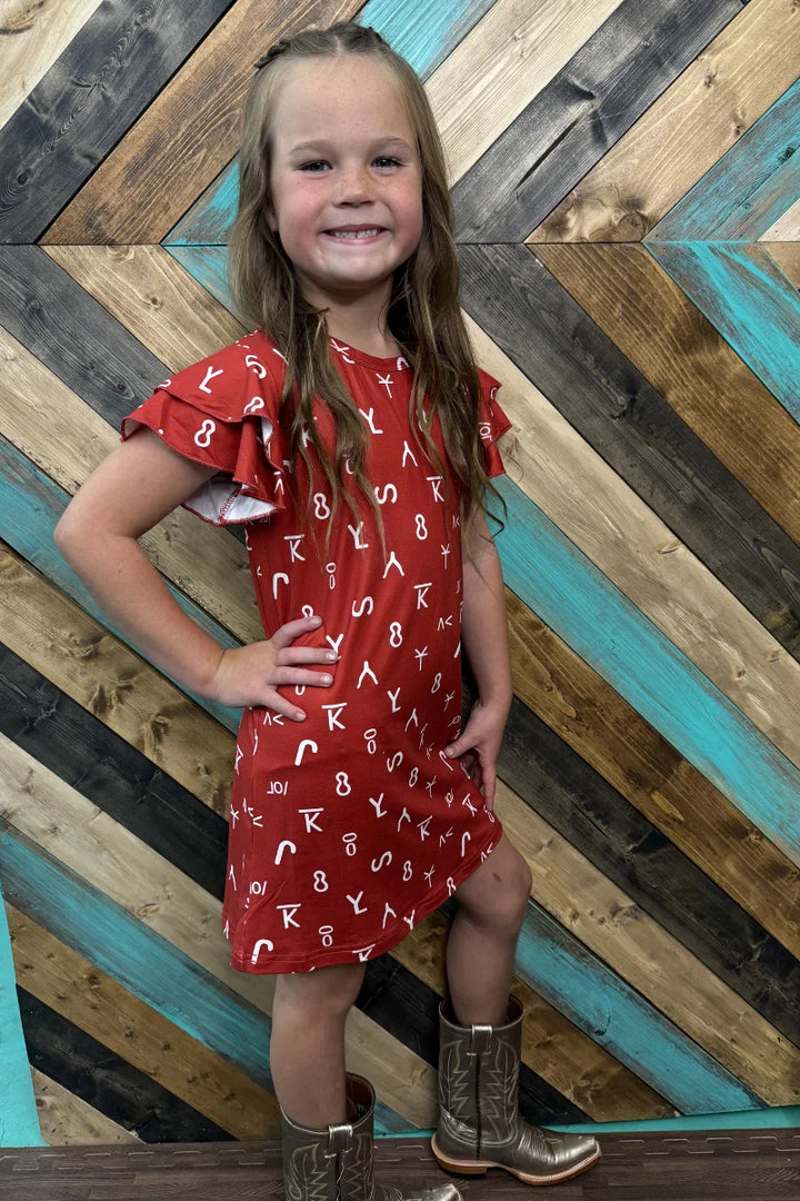 KIDS Sterling Kreek Ranch Stamped Dress