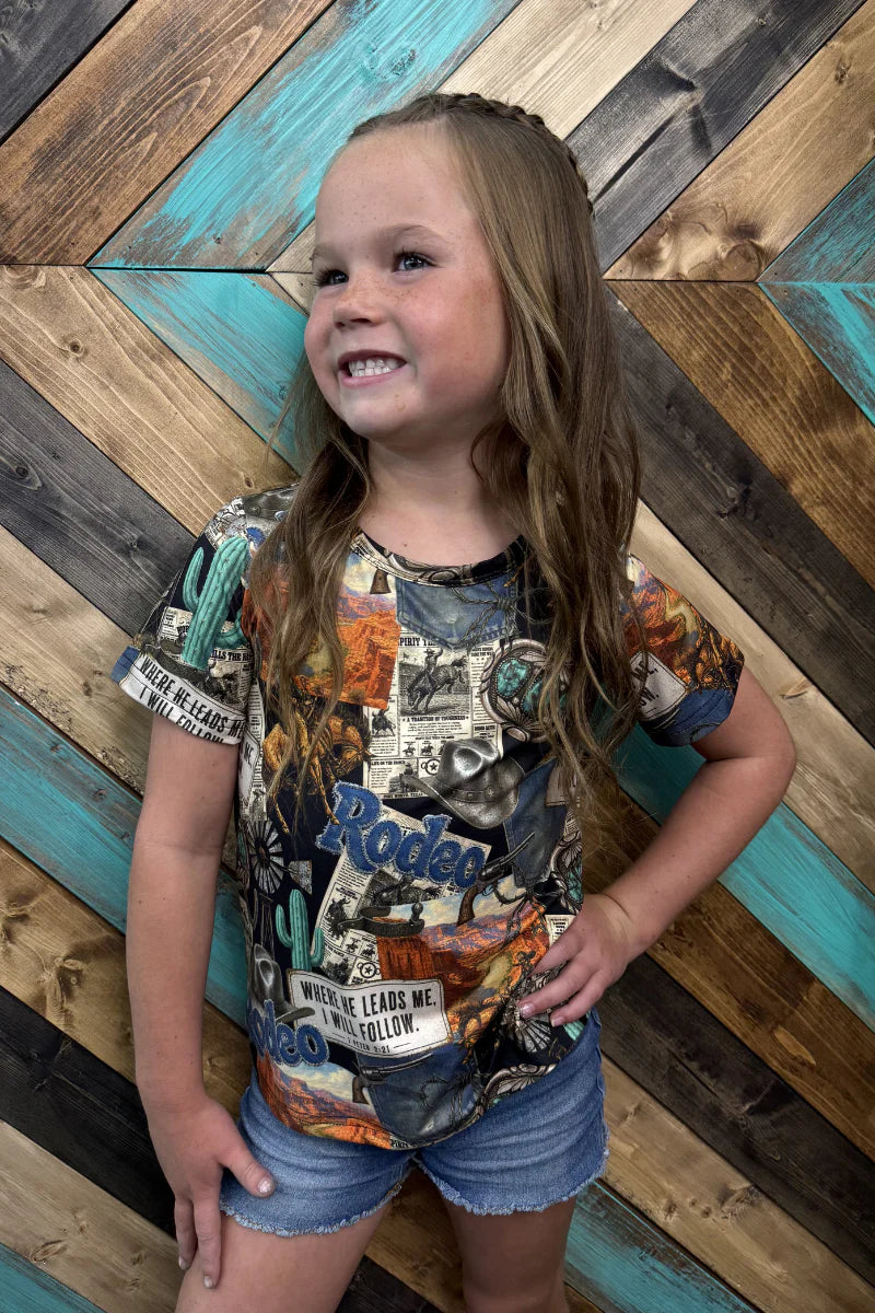 KIDS Retro Rodeo Nights Top