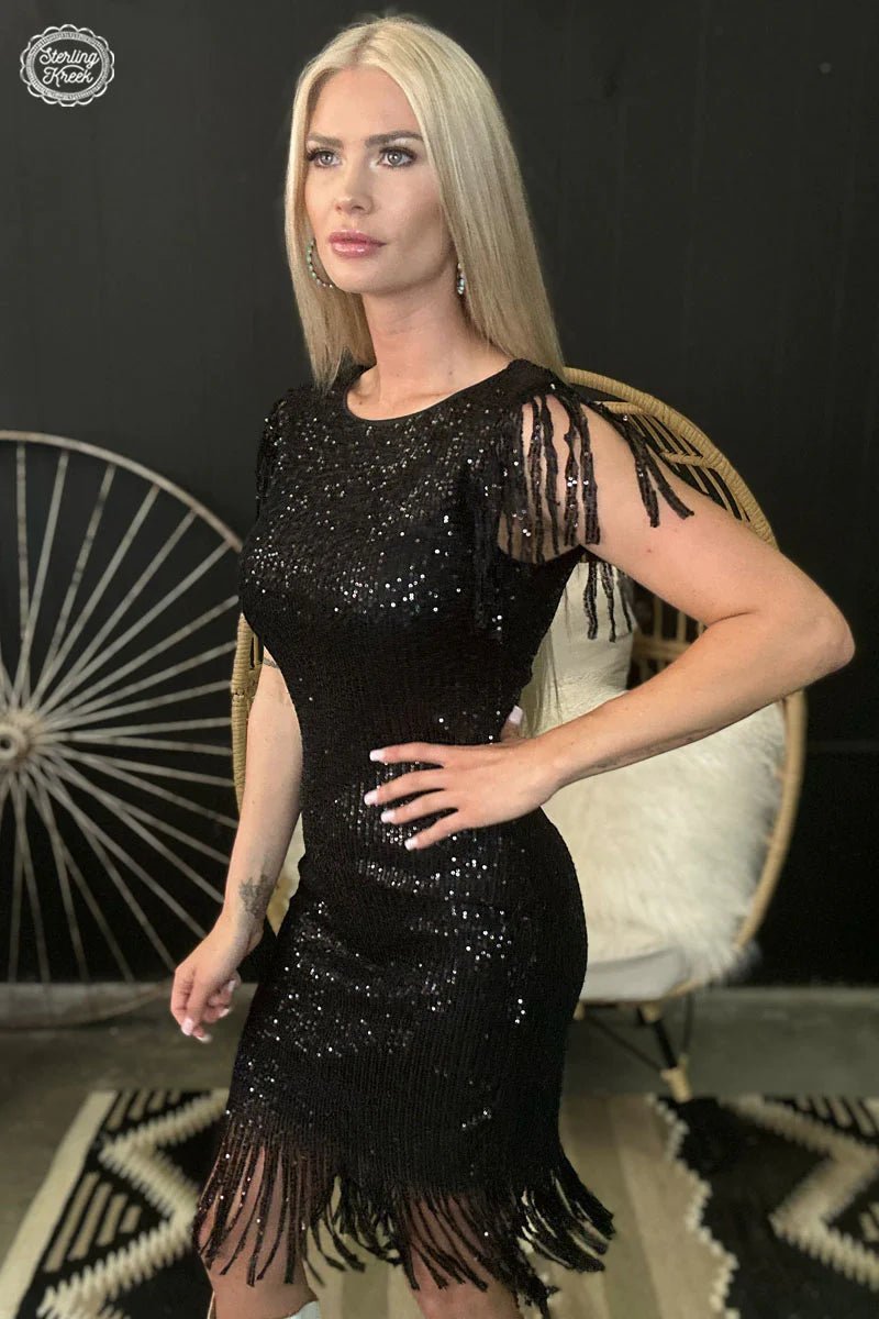 Night Life Dress Black | gussieduponline