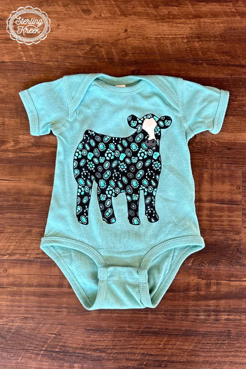 KIDS Concho Steer Onsie | gussieduponline