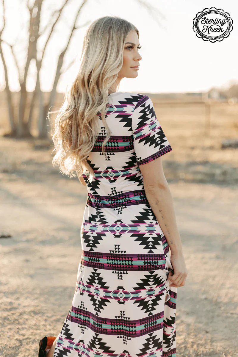 Plus Aztec Outskirts Maxi Dress | gussieduponline