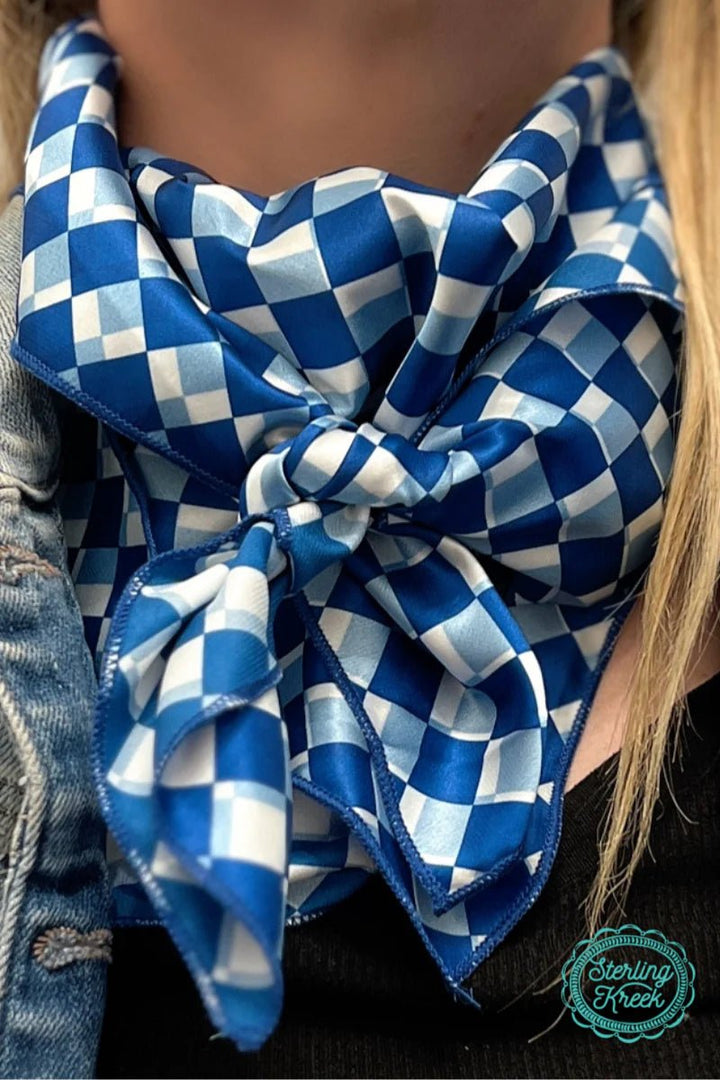 Sterling Kreek Pep Rally Blue Wild Rag | gussieduponline