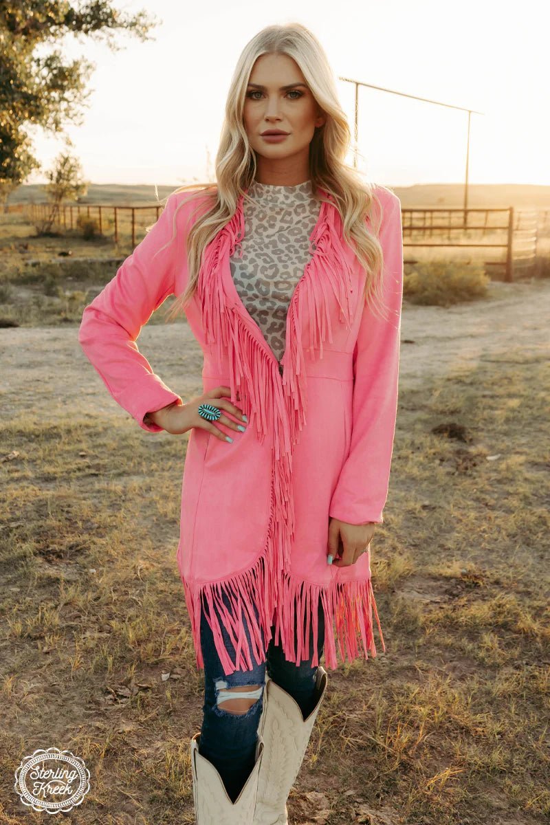 Scottsdale Suede Pink Jacket | gussieduponline
