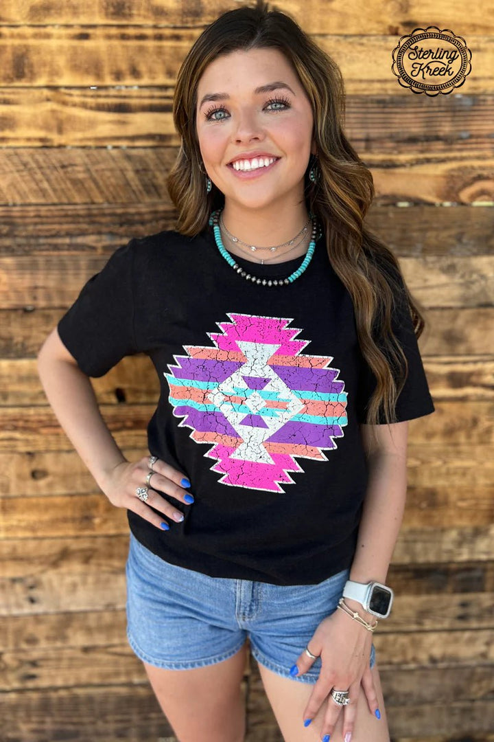 Sterling Kreek Aztec Candy Tee | gussieduponline