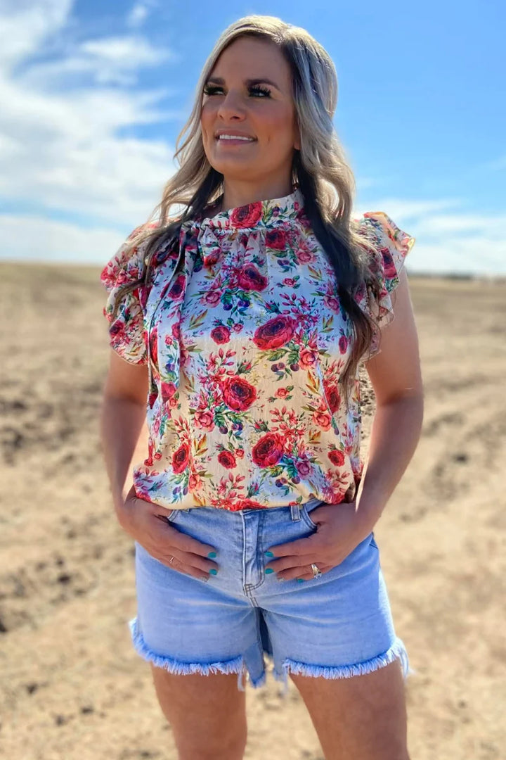 Sterling Kreek Porcelain Petals Top