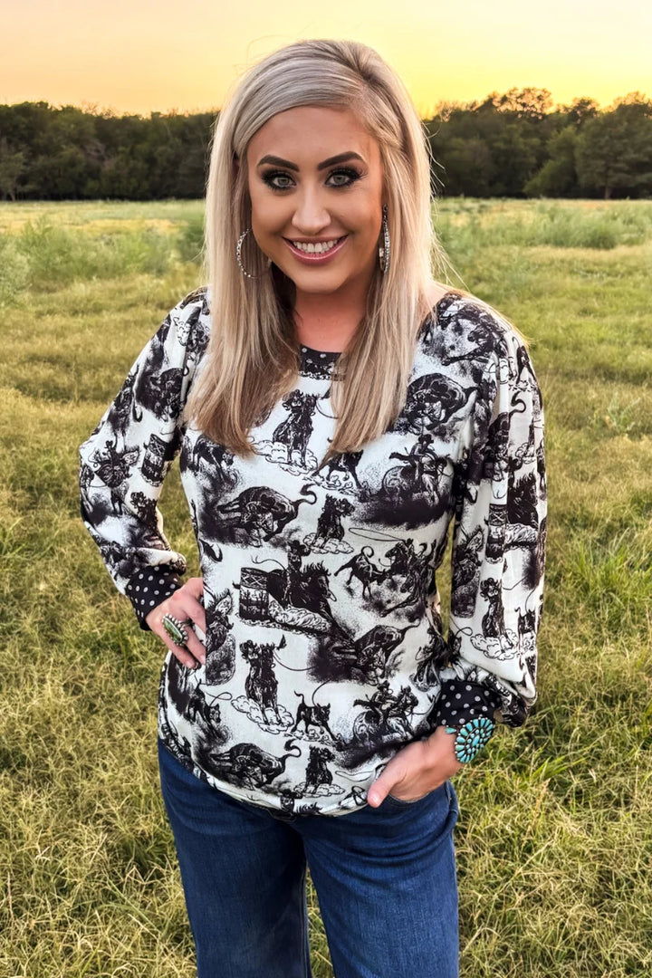 Rodeo Dotty Top