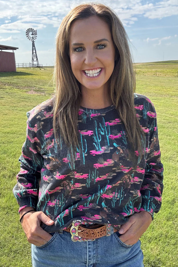 Sterling Kreek Rosette Rodeo Top