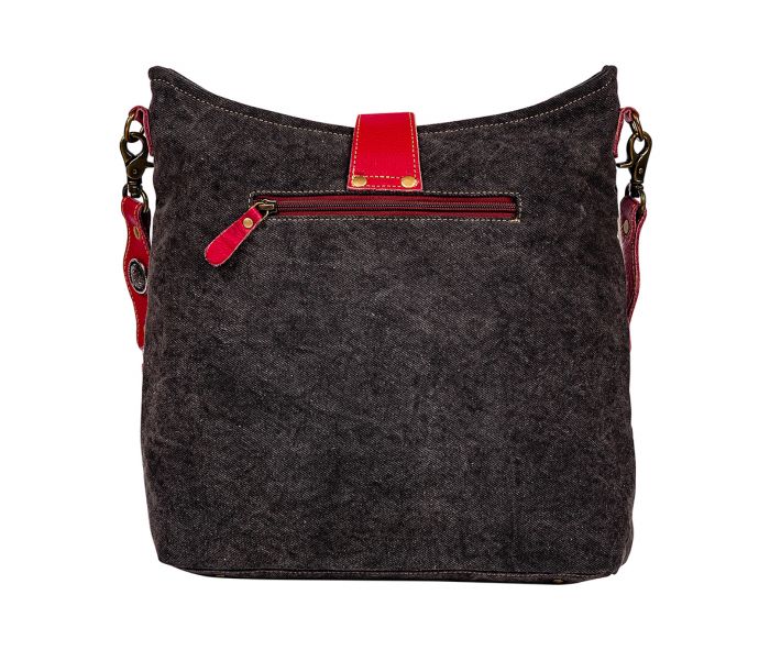 Letterstone Trail Canvas Hairon Bag | gussieduponline