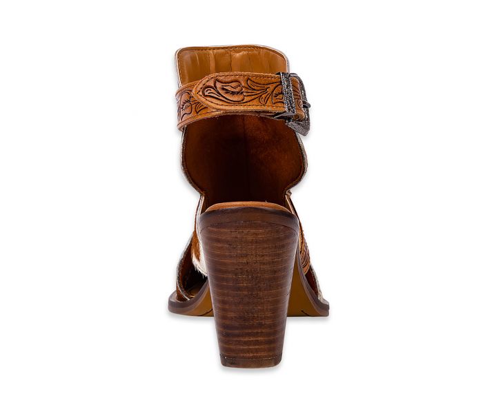 Cora Jo Carmel Strapy Heels | gussieduponline