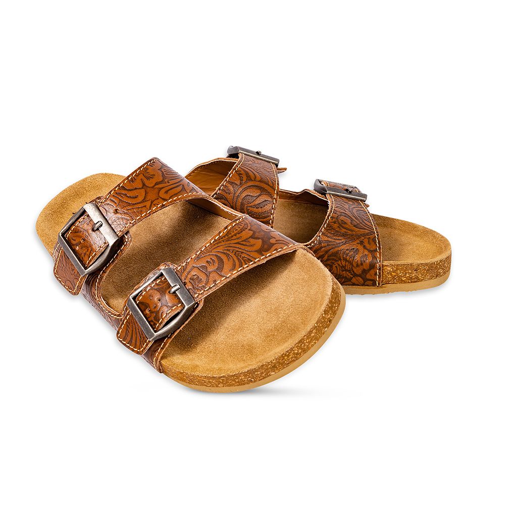 Maggie Hand Tooled Sandals | gussieduponline