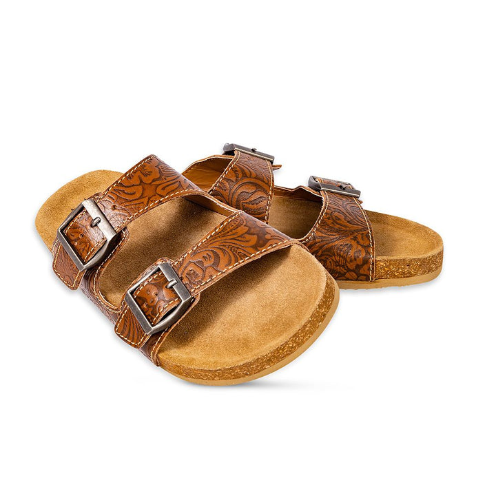 Maggie Hand Tooled Sandals | gussieduponline