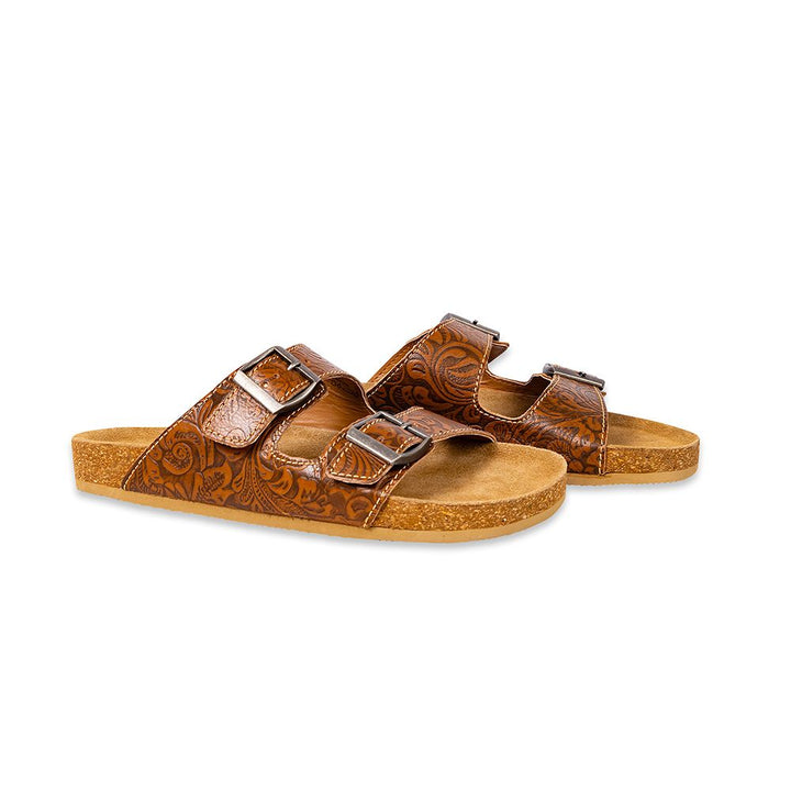 Maggie Hand Tooled Sandals | gussieduponline