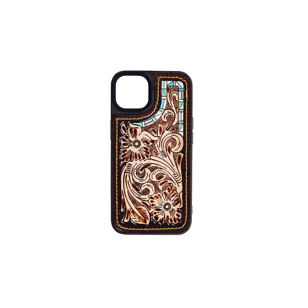 Mesa Spirit IPhone 13 Tooled Leather Phone Case | gussieduponline