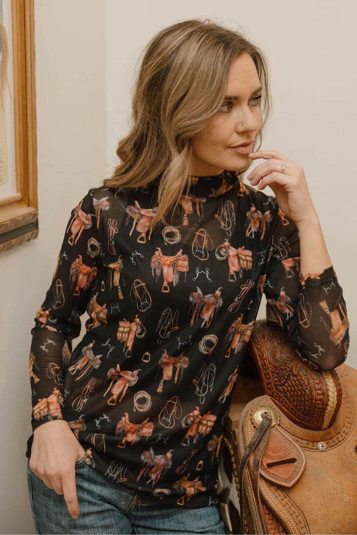 Sterling Kreek Saddle Room Mesh Top