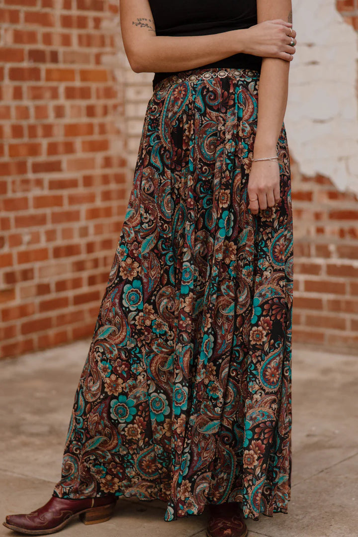 Sterling Kreek Sagebrush Swirl Maxi Skirt