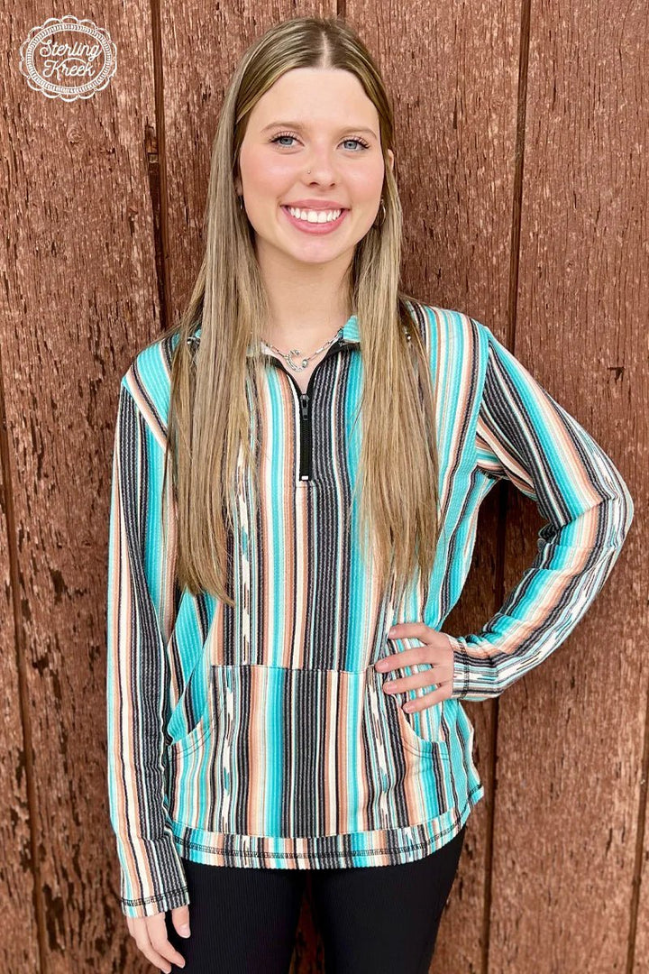 Serape Me Up Pullover | gussieduponline