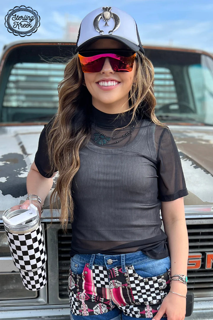 sterling kreek desperado mesh top