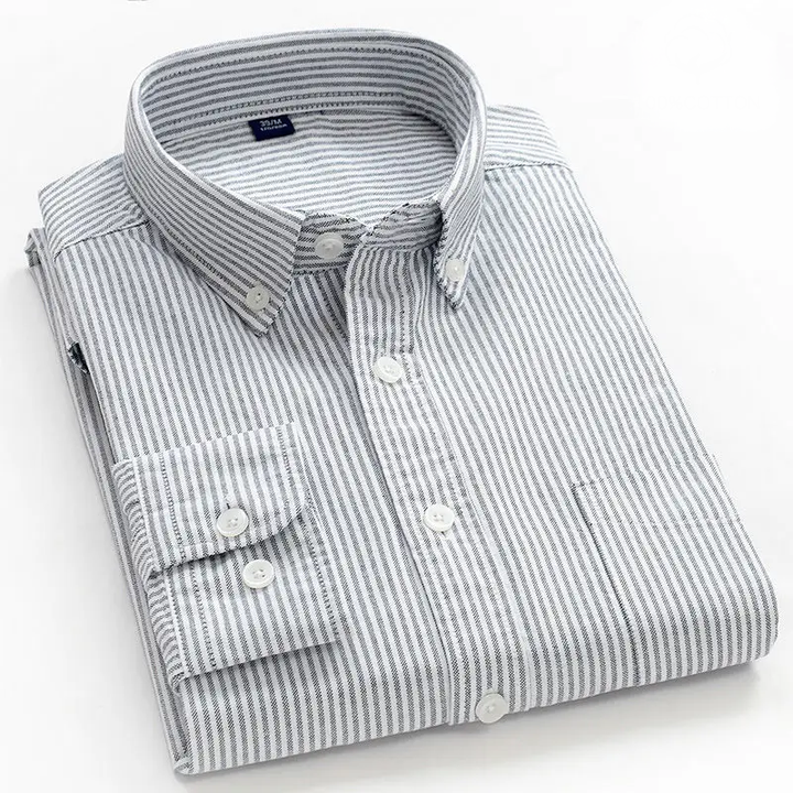 Devon | Modern Striped Cotton Shirt