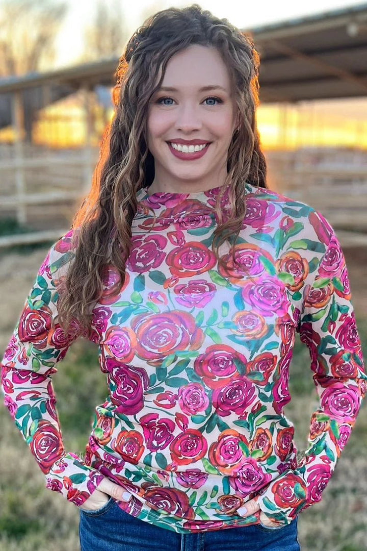 Sterling Kreek Thrive and Flourish Mesh Top | gussieduponline