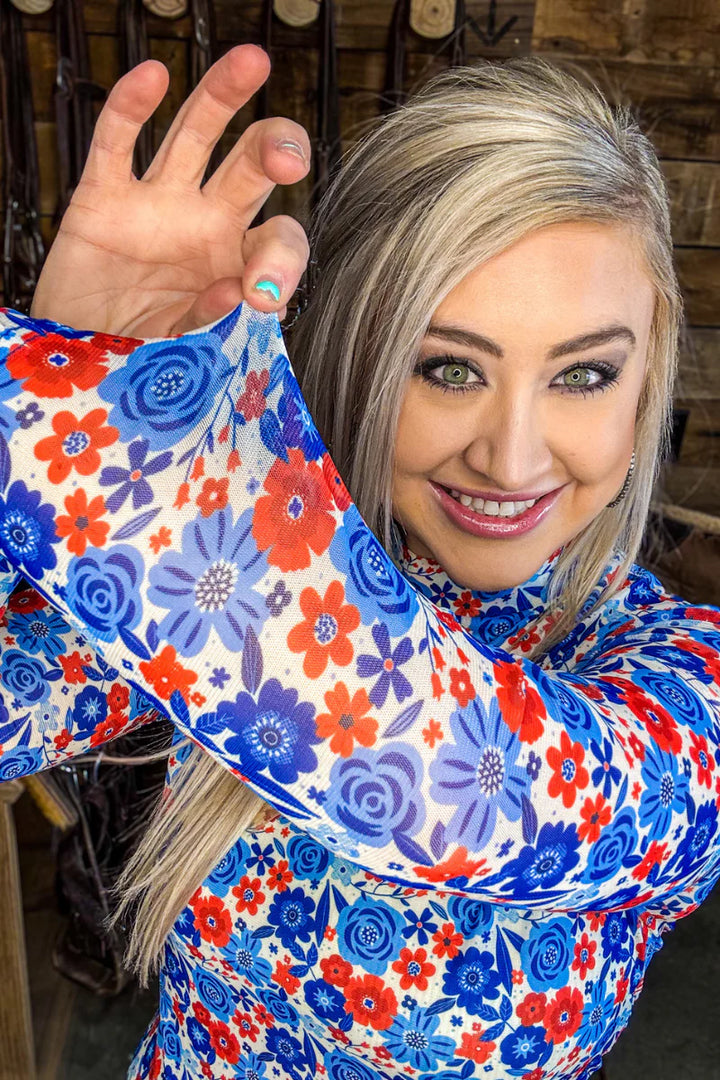 Sterling Kreek American Dreamin' Mesh Top*