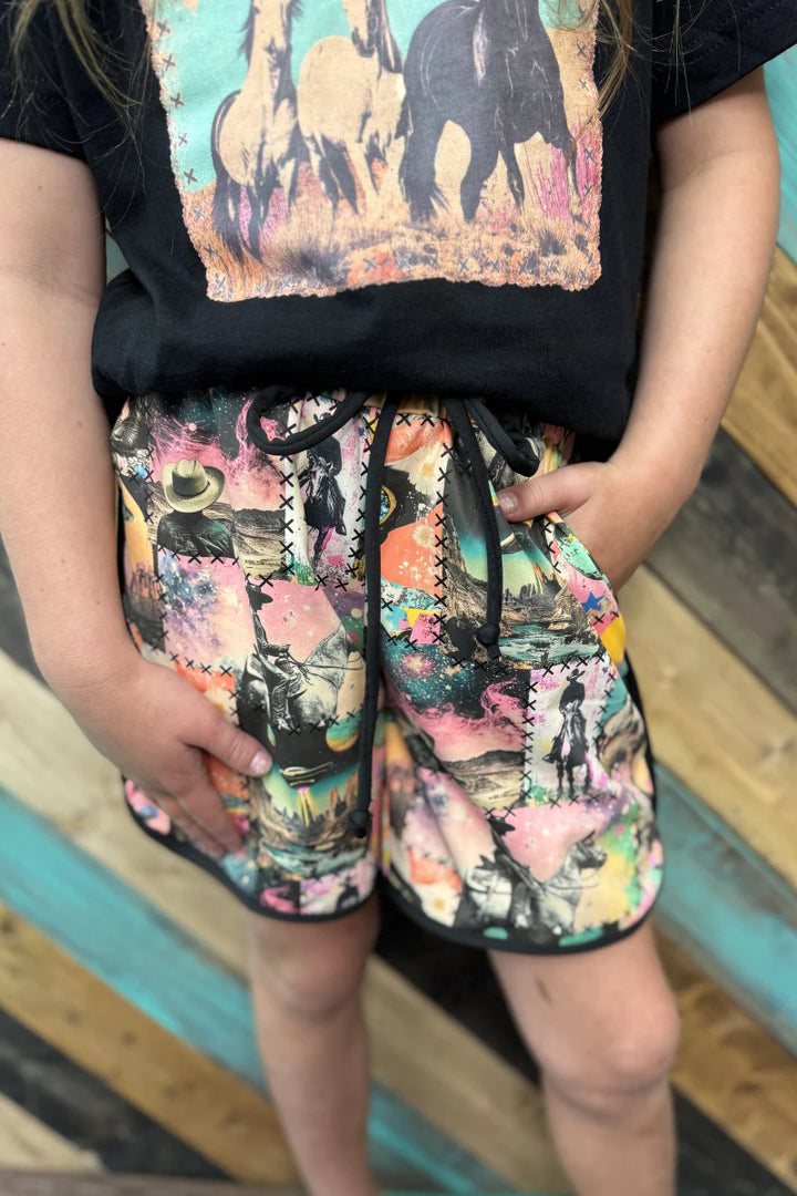 KIDS SK Cosmic Cowgirl Shorts