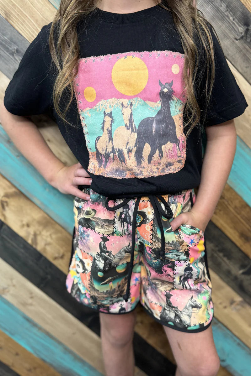 KIDS SK Cosmic Cowgirl Shorts