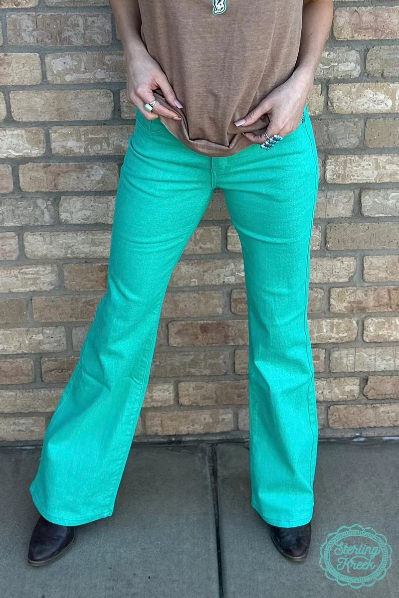 Walking West Denim Turquoise | gussieduponline